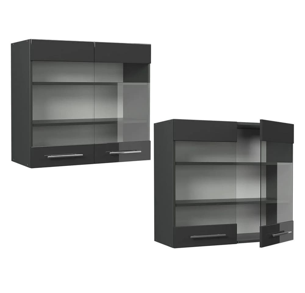 Vicco Hängeschrank Fame-Line Anthrazit Hochglanz Soft-Close - Bild 5