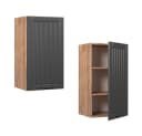 Vicco Hängeschrank Fame-Line Dunkelgrau/Goldkraft Eiche Bild 5