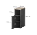 Vicco Nachtschrank Enton Anthrazit/Sonoma 20 x 59.5 cm Bild 3