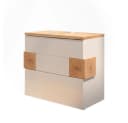 Vicco Waschbeckenunterschrank Eden Weiß Artisan-Eiche 2 Schubladen Bild 2