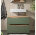 Vicco Waschbeckenunterschrank Marelle Grün 2 Schubladen Bild 5