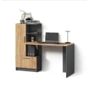 Livinity® Schreibtisch Lorena Anthrazit/Goldkraft Eiche Bild 2