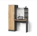 Livinity® Schreibtisch Rina Anthrazit/Goldkraft Eiche Bild 2