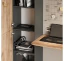 Livinity® Schreibtisch Rina Anthrazit/Goldkraft Eiche Bild 5