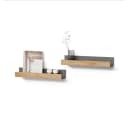 Livinity® Bücherregal Lorena Anthrazit/Goldkraft Eiche 2er Set Bild 2