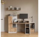 Livinity® PC-Schrank Lorena Weiß/Goldkraft Eiche 28.5 x 72 cm Bild 1