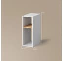 Livinity® PC-Schrank Lorena Weiß/Goldkraft Eiche 28.5 x 72 cm Bild 3