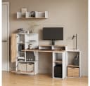 Livinity® PC-Schrank Lorena Weiß/Goldkraft Eiche 28.5 x 72 cm Bild 4