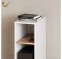 Livinity® PC-Schrank Lorena Weiß/Goldkraft Eiche 28.5 x 72 cm Bild 5