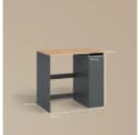 Livinity® Waschmaschinenumbauschrank Paolina Anthrazit/Goldkraft Eiche Bild 3