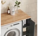 Livinity® Waschmaschinenumbauschrank Paolina Anthrazit/Goldkraft Eiche Bild 5