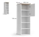 Vicco Aktenschrank Wido Weiß/Sonoma Bild 3