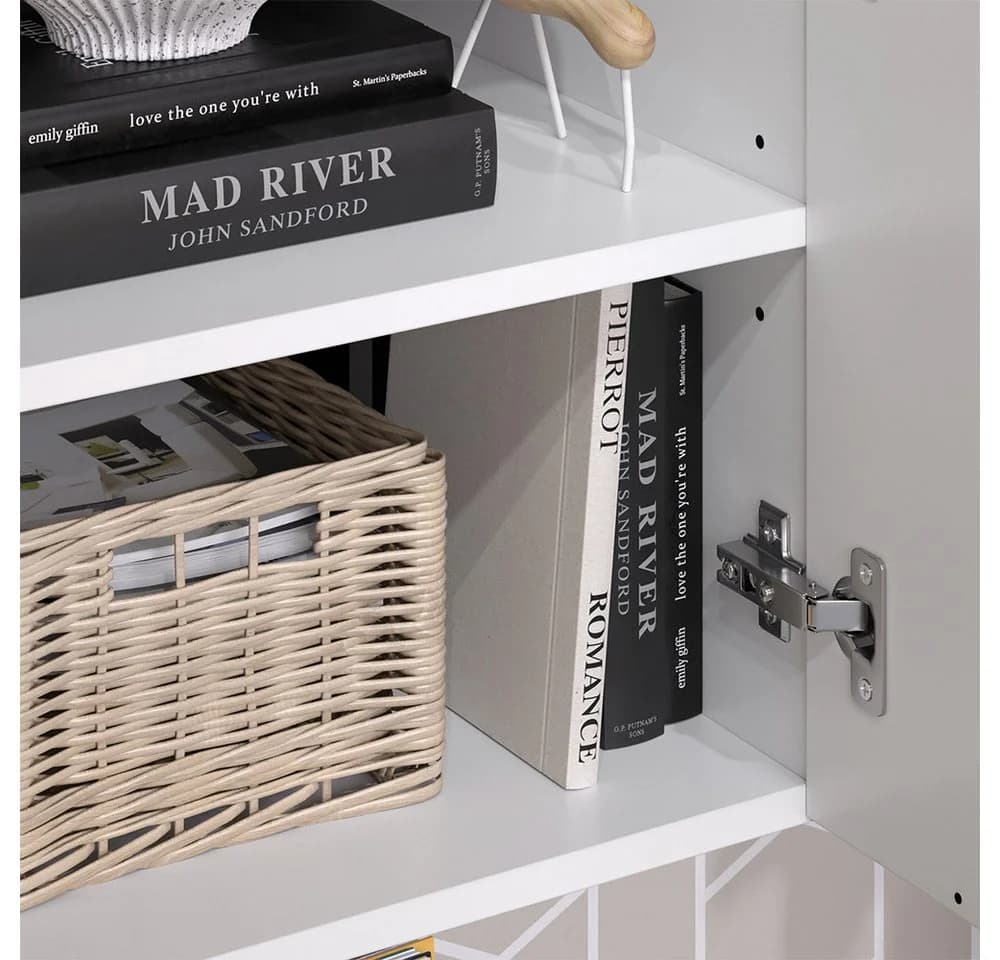 Vicco Aktenschrank Wido Weiß/Sonoma - Bild 4