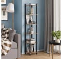 Vicco Eckregal Bivio 6 Ablageflächen Goldkraft Eiche Anthrazit Bild 2