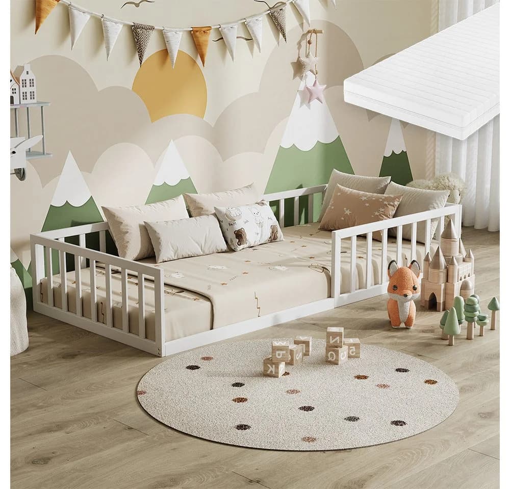 VitaliSpa® Kinderbett Minno Weiß mit Matratze - Bild 2