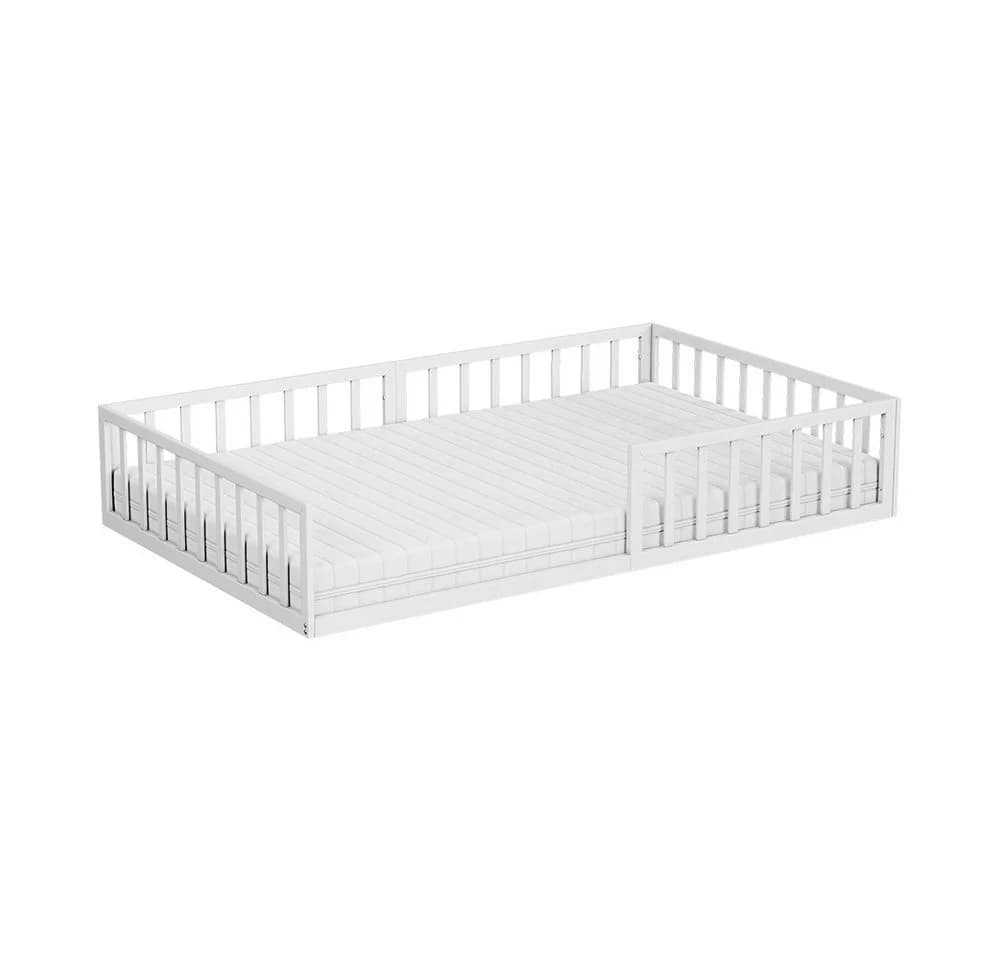 VitaliSpa® Kinderbett Minno Bodenbett Weiß mit Matratze - Bild 3