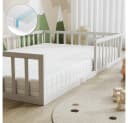 VitaliSpa® Kinderbett Minno Bodenbett Weiß mit Matratze Bild 4