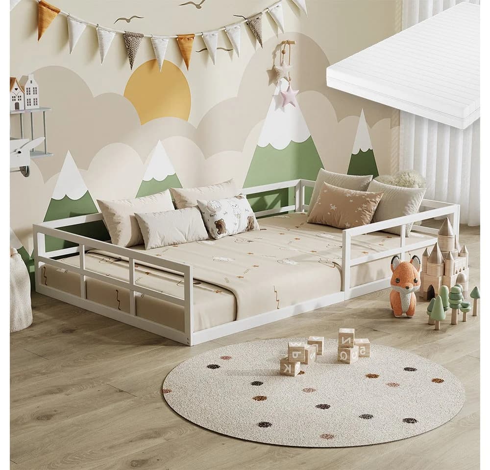 VitaliSpa® Kinderbett Minno Weiß mit Matratze - Bild 2