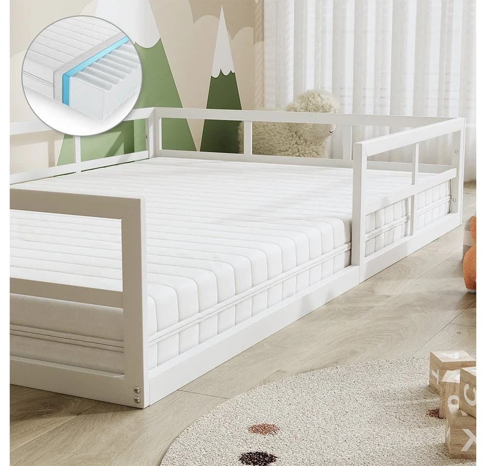 VitaliSpa® Kinderbett Minno Weiß mit Matratze - Bild 4