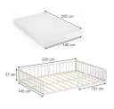 VitaliSpa® Kinderbett Minno Weiß Bodenbett mit Matratze Bild 1