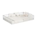 VitaliSpa® Kinderbett Minno Weiß Bodenbett mit Matratze Bild 5