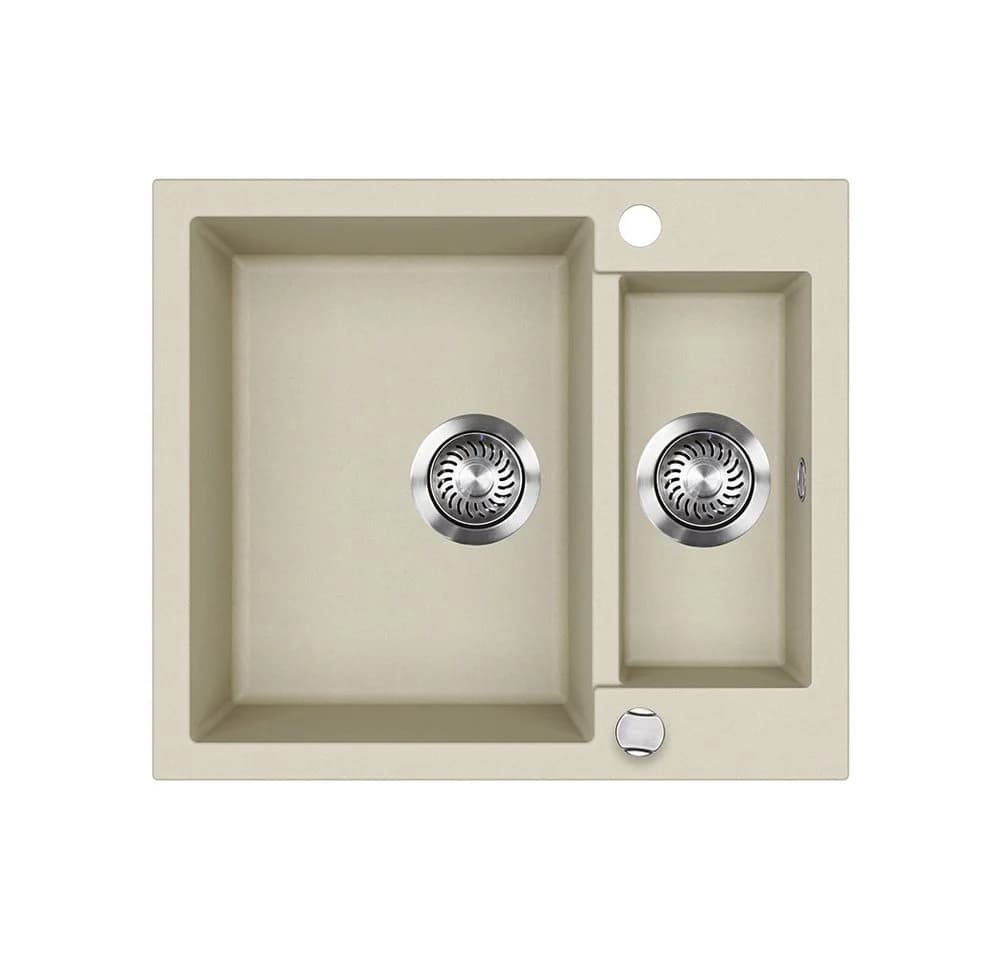 Bergstroem Granitspüle Prag Beige Doppelbecken