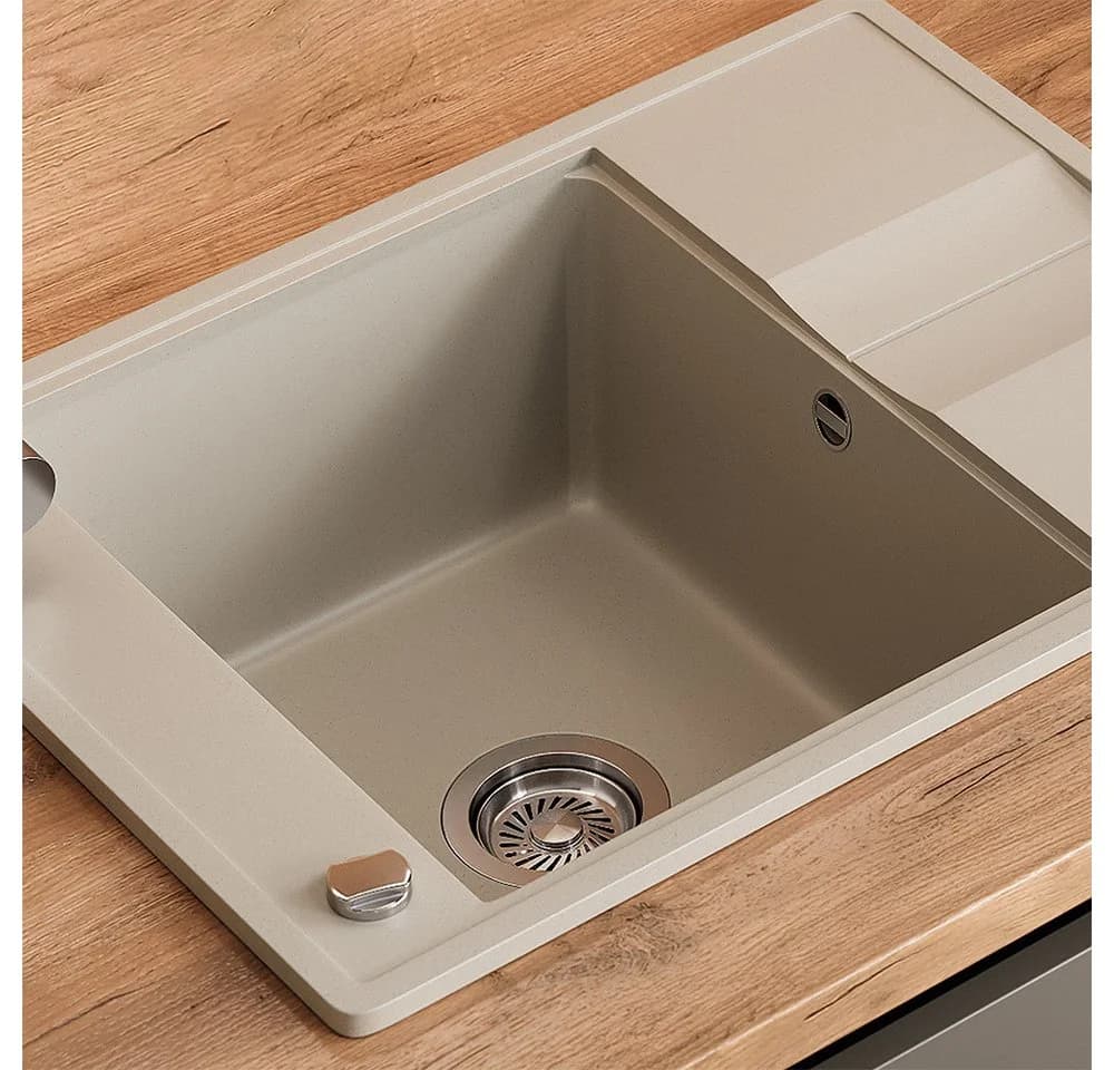 Bergstroem Granitspüle Osaka Beige Grau Rechteckig - Bild 4