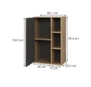 Vicco Hängeschrank Berno Goldkraft Eiche/Anthrazit mit Push-to-Open Bild 1