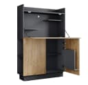 Vicco Regal-Schreibtisch Alena Anthrazit/Goldkraft Eiche Bild 1