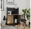 Vicco Regal-Schreibtisch Alena Anthrazit/Goldkraft Eiche Bild 2