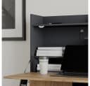 Vicco Regal-Schreibtisch Alena Anthrazit/Goldkraft Eiche Bild 4