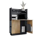 Vicco Regal-Schreibtisch Alena Anthrazit/Goldkraft Eiche Bild 5