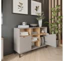 Vicco Kommode Marelle Greige/Artisan 120 x 81.3 cm mit 2 Türen Bild 5