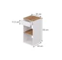 Vicco Nachtschrank Dany Weiß/Goldkraft Eiche 2er Set Bild 3