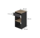 Vicco Nachtschrank Dany Anthrazit/Goldkraft Eiche Bild 3