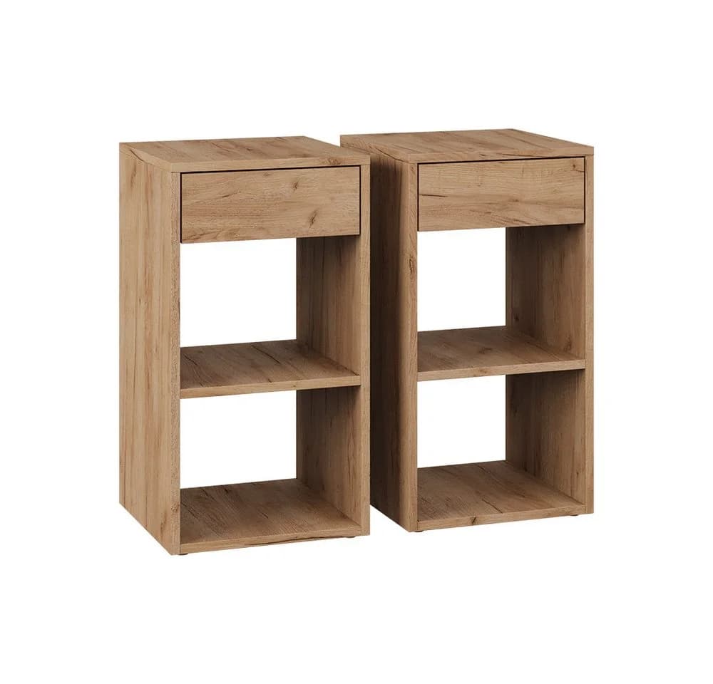 Vicco Nachtschrank Dany 2er Set Goldkraft Eiche Modern