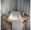 Vicco Wickelkommode Kristian Weiß/Goldkraft Eiche 85x77.3cm Wickelaufsatz Bild 4
