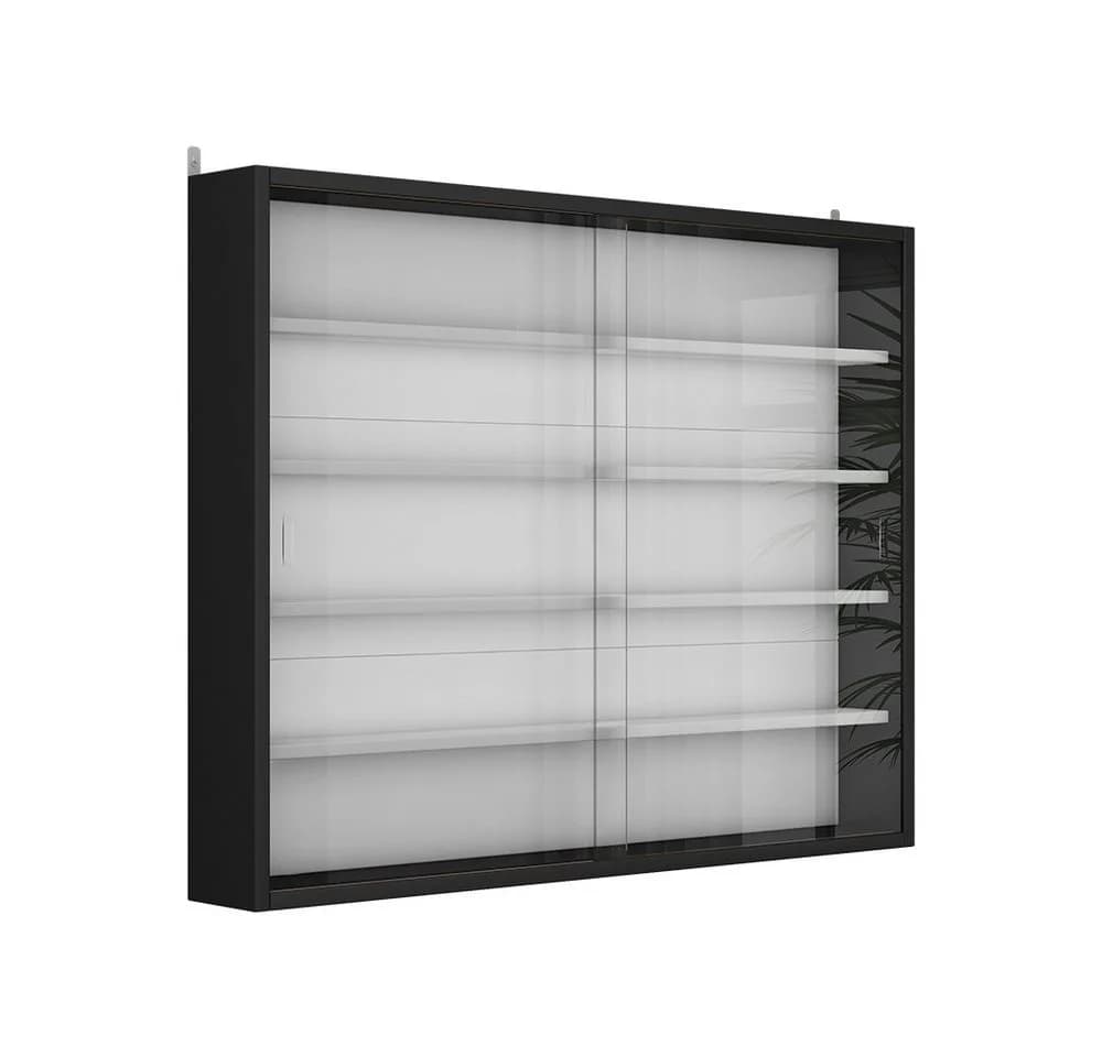 Vicco Hängevitrine Clario Schwarz/Weiß mit 4 Einlegeböden - Bild 2