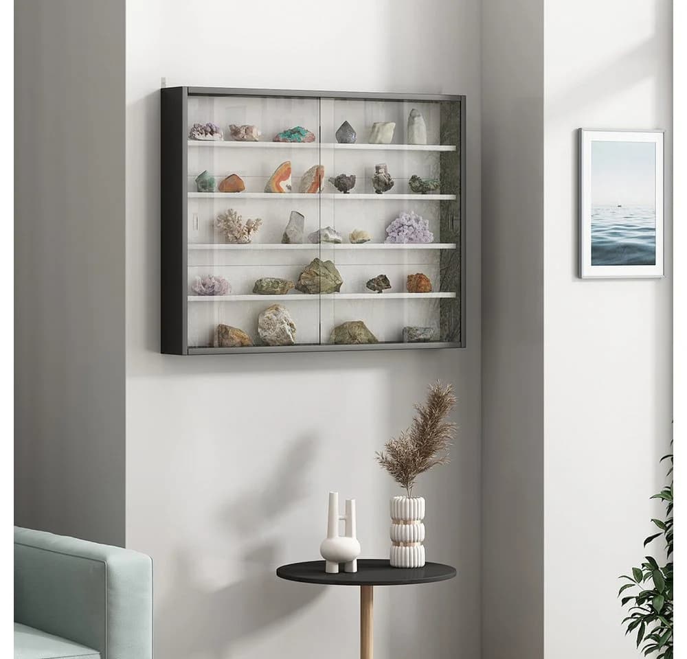 Vicco Hängevitrine Clario Schwarz/Weiß mit 4 Einlegeböden - Bild 3