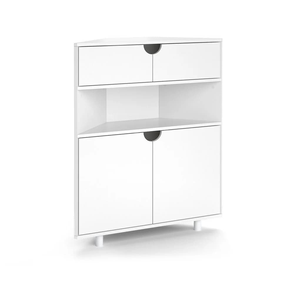 Vicco Kommode Inaro Weiß Eckdesign 4 Fächer - Bild 2