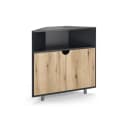 Vicco Kommode Inaro Anthrazit/Eiche Eckdesign 3 Fächer Bild 2
