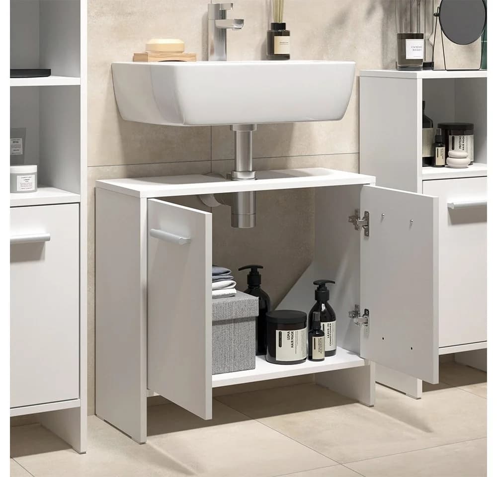 Vicco Badmöbel-Set Karli Weiß 2-Teilig - Bild 4