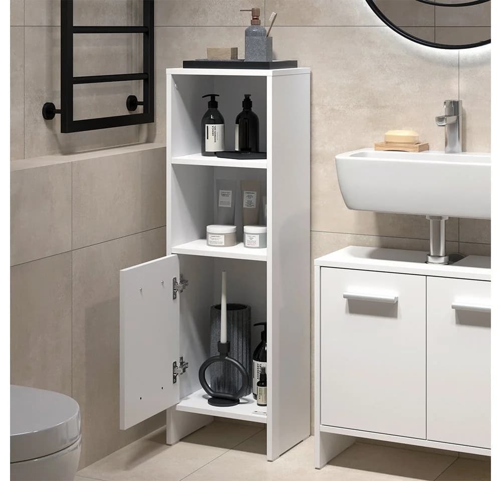 Vicco Badmöbel-Set Karli Weiß 2-Teilig - Bild 5