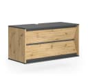 Vicco Waschbeckenunterschrank Edelin Anthrazit/Artisan 2 Schubladen Bild 2