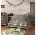 VitaliSpa® Babybett Malia Grau/Artisan-Eiche Kinderbett mit Rausfallschutz Bild 2
