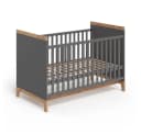 VitaliSpa® Babybett Malia Grau/Artisan-Eiche Kinderbett mit Rausfallschutz Bild 3
