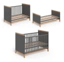 VitaliSpa® Babybett Malia Grau/Artisan-Eiche Kinderbett mit Rausfallschutz Bild 5