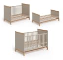 VitaliSpa® Babybett Malia mitwachsend Beige/Grau Bild 5