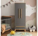 VitaliSpa® Kleiderschrank Malia Grau/Artisan Kinderkleiderschrank Bild 2
