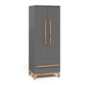 VitaliSpa® Kleiderschrank Malia Grau/Artisan Kinderkleiderschrank Bild 3